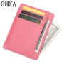 CUIKCA New Credit Card & ID Holders PU Leather Slim Women Wallet Zipper Coin Purse License Card Case Card & ID Holders
