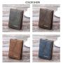 ZWY275 Wholesale Vintage Men PU Short Wallet Daily Practical New Multi Card Slot Bifold Money Clip Lightweight Zipper Card Case