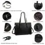 LOVEVOOK 2PCs Set 15.6 Inch Computer Handbags Large Capacity Business Work Briefcase for Office Lady Laptop Tote Bag for Women