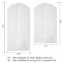 Gelory 2024 New Arrival Hanging Garment Bag Lightweight Suit Bags Dust-Proof Storage