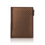 Wholesale Pu Leather Metal Business Card Holder Aluminum Leather Card Holder Wallet