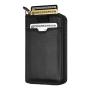 Minimalist Leather Zipper Wallet For Women And Men Slim Multi Card Holder Rfid Blocking And Keychain Ring Card Case