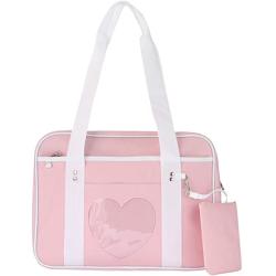 Wholesale Fashion Japan Heart Large Capacity School Leather  Handbags for Women Luxury Custom Logo