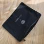 Thick Canvas Natural Black Zipper Pouch Cosmetic Zipper Bag