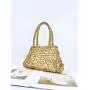 Fashionable and personalized beaded string woven hollow and versatile handbag carteras para mujer 	 sac a main