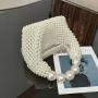 Unique Design Pearl Bag Socialite Handwoven Hollow Beaded Handbag Exquisite Luxurious Comfortable Banquet Women's Wedding Bag