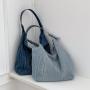 New Korean Fashion Trend Shoulder Bag Versatile Tote Bag High Quality Large Capacity Denim Bag