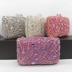 New rhinestone purses handbag party designer bags bridal elegant clutches crystal evening bags women's clutch bag