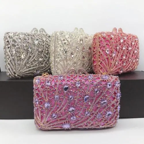 New rhinestone purses handbag party designer bags bridal elegant clutches crystal evening bags women's clutch bag
