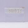 Bridesmaid Gift Personalized Chenille Letter Patch Transparent PVC Clear Bag Travel New Makeup Bag Trendy Cosmetic Toiletry Bag