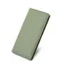 ZF256 RFID Unisex Long Soft Leather Anti-theft Money Clip Zipper  Pockets Checkbook Cover Slim Card Holder Simple Coin Wallet
