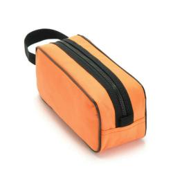 Fashion Orange Mesh Cosmetic Bag Portable Toiletries Handbag Cosmetic Storage Bag