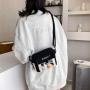 2021 Stylish PVC Clear Window Ita Bag Small Shoulder Bag Canvas Ita Bag