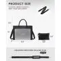 LOVEVOOK 2pc Fashion 15.6in Classic Ladies Hand Bags Top Handle Tote Bags Shoulder Bags Work Elegant Luxury Women Handbags Purse