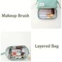Wholesale Fashionable Nylon Large Toiletry Bag Travel Hand Portable Women Cosmetic Bag