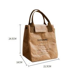 Dupont Paper Bento Bag Waterproof Insulation Pouch Aluminum Foil Japanese Lunch Box Pack Handbag Office worker lunch box bag