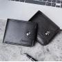 Men's Wallet Multi-card Leisure Men's Purse Short New Ticket Clip Coin Purse Double Line Card Case Money Clip Wholesale