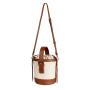 Luxury Drawstring Ladies Canvas Bags Custom Logo Pu Vegan Leather Shoulder Bag Women Bucket Bags