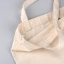 Custom Logo Printing Canvas Fabric Handle Shopping Bag Clothes High Quality Tote Gift Cotton Bag