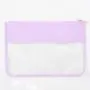 Small MOQ Factory Wholesale Weekly Deals Portable Waterproof Brush Clear Zipper Ladies Towel Embroidery Logo PVC Clear Pouch