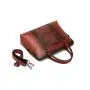 OEM 2024 Vegan Leather Luxury Briefcases Office Bags Laptop Bag For Retro Women Handbags With Emboss Flowers