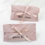 Custom Logo Printed Soft Velvet Shoe Pouch Envelope Bag For Cloth