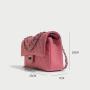 Hot Selling Ladies Pu Leather Cross Body Bag Classic Quilted Metal Chain Shoulder Bag