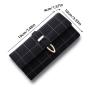 Super Hot Selling ladies Fashion Grid wallet Elegant Foldable Faux Suede woman purse wholesale for all seasons sac tendance 2024