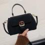 Cross Section Square Women Handbags Ladies Bags Pure Color Fashion Women Bags Pu Leather Women's Shoulder Bags JY220822