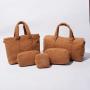 Keymay Stock Large Capacity Fuzzy Fall Carry on Bag Teddy Sherpa Crossbody Bag Plush Luggage Overnight Weekend Duffle Bag Travel