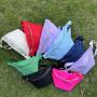 Custom Adjustable Strap Large Nylon Waist Ladies Premium Girls Sling Fanny Pack Waterproof Messenger Crossbody Bag Women