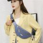 KBW192 Wholesale Large Capacity Ins Waist Bag Fashion Double Zip Crossbody Mobile Phone Waist Bag Ladies Chest Bag