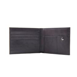 Bifold men wallet with coin pocket genuine leather wallet for men as gift