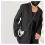 HR337 New Handheld Mini Metal Box Bag Fashion Style Magnetic Buckle Lipstick Bag Love Chain One Shoulder Crossbody Women's Bag