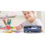 HR205 New Boy and Girl's Multifunctional Pencil Case Nylon Stationery Box Primary School Multi-layer Pencil Case Storage Pouch