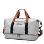 Lightweight Adjustable Strap Travel Duffel Bag Gym Bag with Shoes Compartment Weekender Carry On Workout Duffel Bag