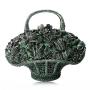 High Quality Luxury Clutch Handled Rhinestone Crystal Purse Flower Basket Evening Bag