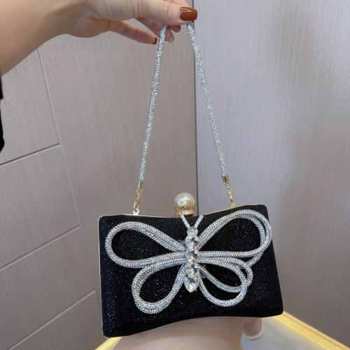 New Trendy Embedding Style Evening Bag Bow Handbag Wedding Birthday Party Evening Dress Bag Clutches For Woman pochette femme