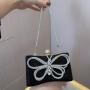 New Trendy Embedding Style Evening Bag Bow Handbag Wedding Birthday Party Evening Dress Bag Clutches For Woman pochette femme