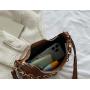 HR230 New Trend Fashionable Crossbody Ladies Bag PU Popular One Shoulder Portable Women's Bag Underarm Curved Moon Handheld Bag