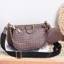 KBW518  Braided PU Leather Three In One Women Bag New Cross Bag High Quality Fashion Ladies Shoulder Handbag