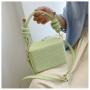 2024 new vertical stripes Square box bag embroidery line small handbag crossbody fashion shoulder bag