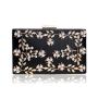 New Woman Fashion Handbag Custom Pure Color Pu Leather Banquet Dinner Bag Hook Elegent Wholesale Pearl Flowers Evening Bag