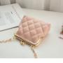 2024 Minimalist Chain Embroidered Small Crossbody Bag Fashionable Lady's Handbag Mini Purse Shoulder Bag for Women