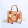 2022 New Fashion Retro Women's Bag Mini Silk Scarf Handbag Single Shoulder Messenger Bag For Ladies Fashion Women's Shoulder Bag