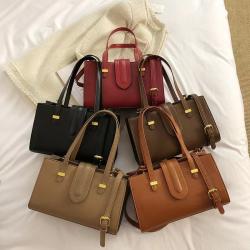 Pure Color Ladies Handbags Women Bag Pu Leather Custom Designer Handbag Cross Section Square Fashion Lady Bag JY1007