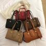 Pure Color Ladies Handbags Women Bag Pu Leather Custom Designer Handbag Cross Section Square Fashion Lady Bag JY1007