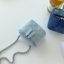 Fashion denim chain women's rhombus bag mini women's messenger bags shoulder luxury crossbody bag