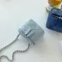Fashion denim chain women's rhombus bag mini women's messenger bags shoulder luxury crossbody bag