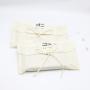 8Oz Canvas Cotton Envelope Jewelry Pouch Clothing Gift Handbag Packaging Dust Covers Pouch With Tie